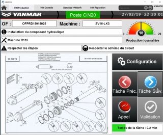 Video: Integration of the MES COOX on a assembly line on a YANMAR site