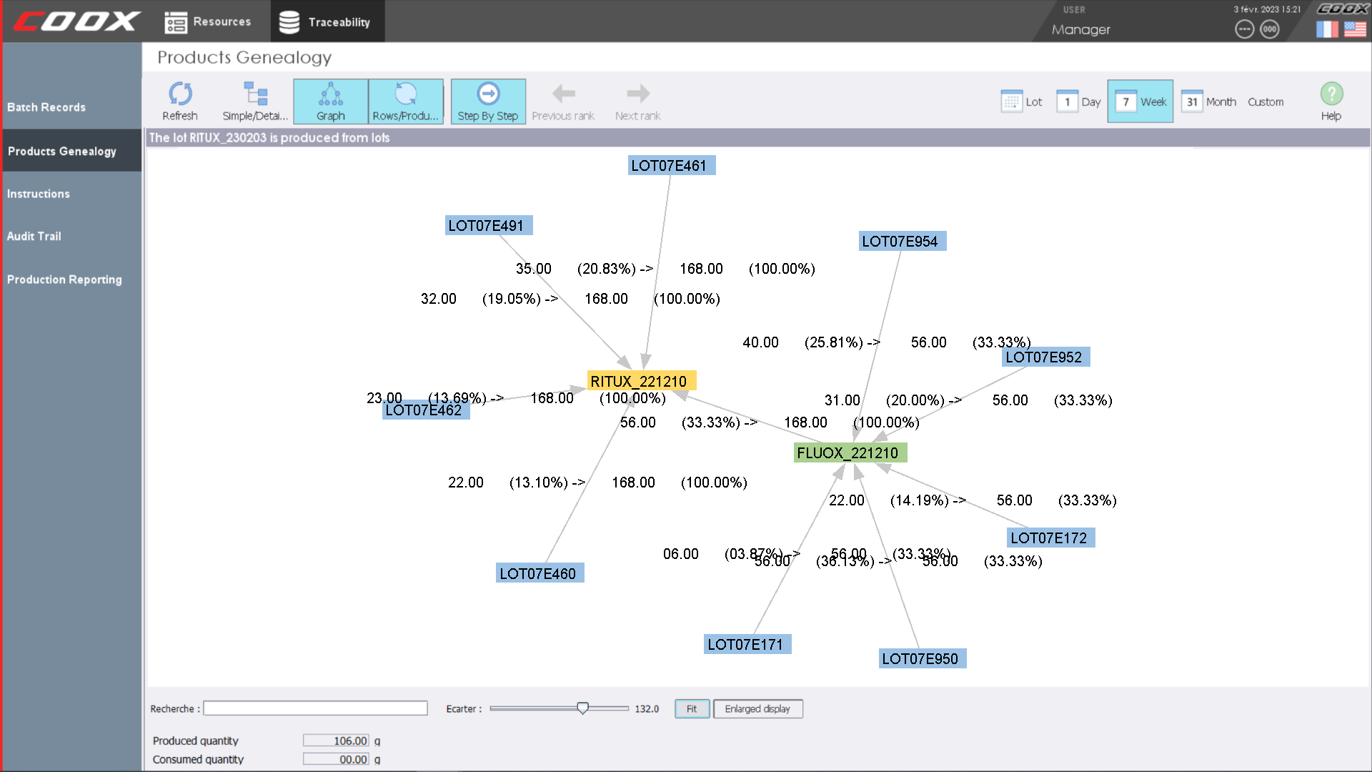 Logiciel MES COOX version 8.10