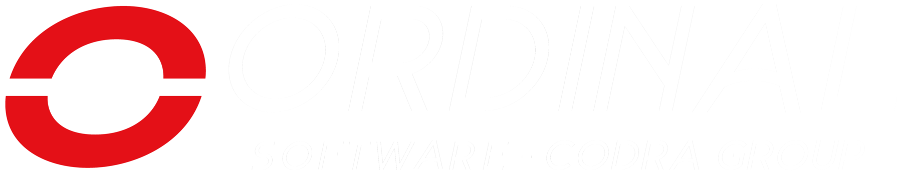 Logo Ordinal Software Codra group fond noir